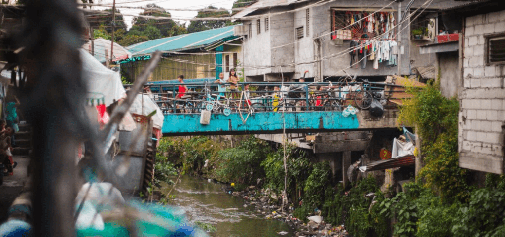 Sloppenwijk in Dhaka Bangladesh