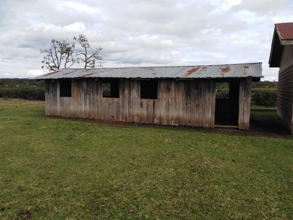 Kerkgebouw in Mogor, Kenia.