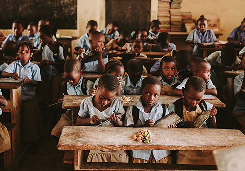 klaslokaal in Togo