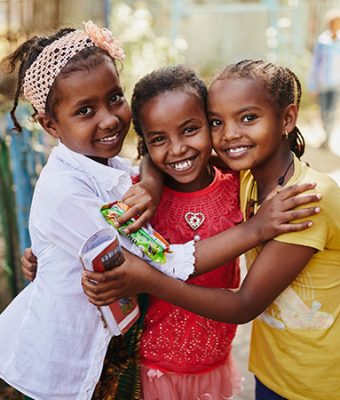 Kinderen bij een Compassion-project in Ethiopië