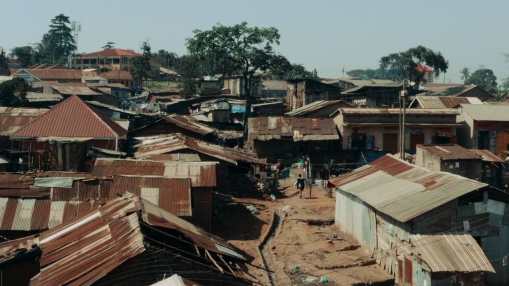 Sloppenwijk Katwe in Kampala, Uganda.
