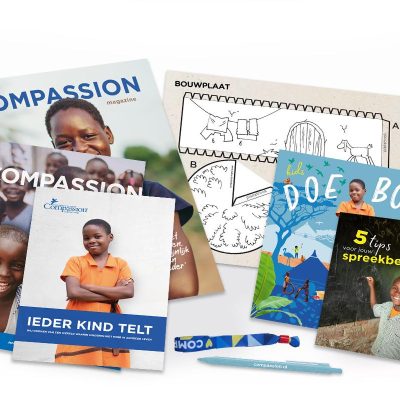Afbeelding van het gratis spreekbeurtpakket over Compassion.