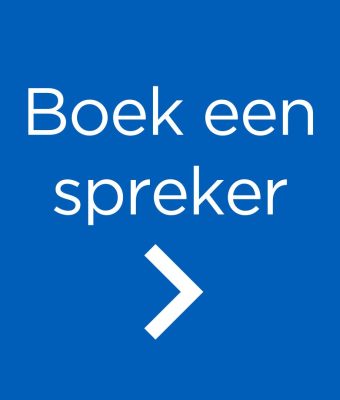 Afbeelding met de tekst Boek een spreker.