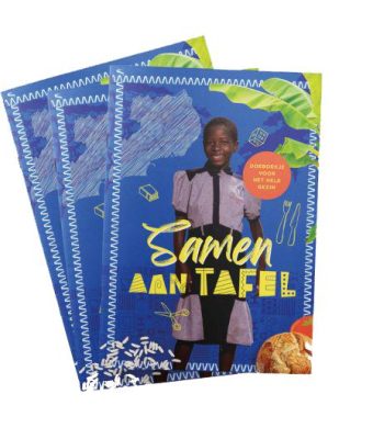 Cover van het doeboekje Samen aan Tafel.