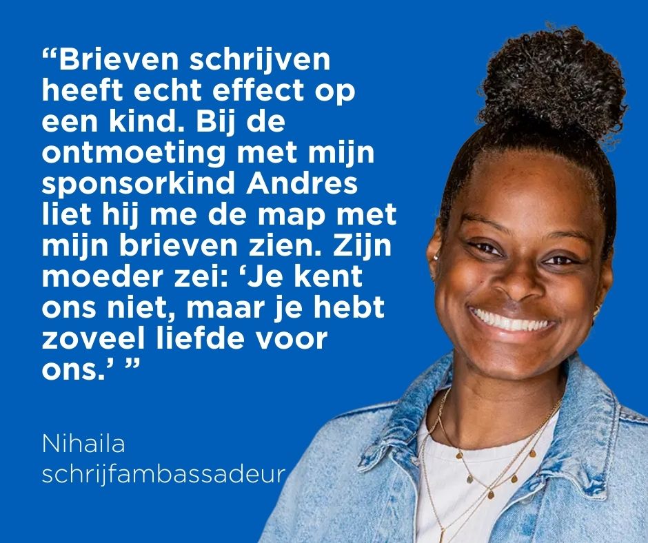 Nihala Schrijfambassadeur Compassion