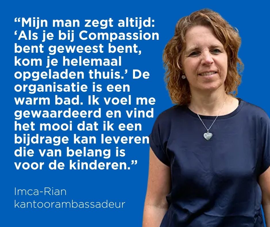 Imca Rian kantoorambassadeur Compassion