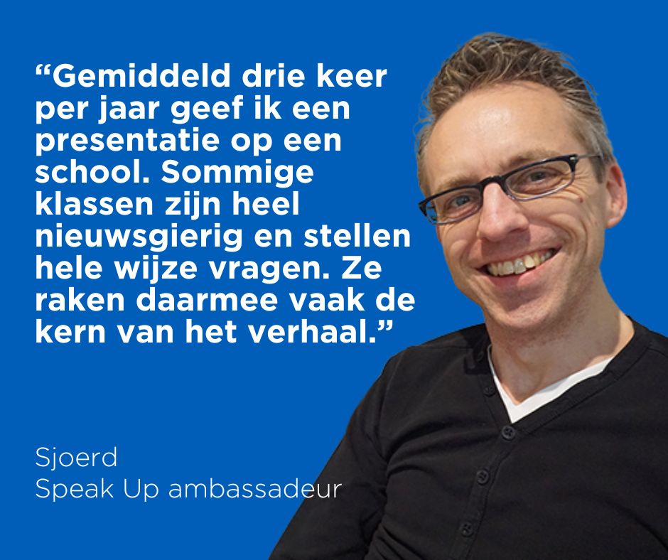 Sjoerd Speak Up ambassadeur Compassion