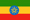 De nationale vlag van Ethiopië.