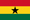 De nationale vlag van Ghana.