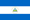 De nationale vlag van Nicaragua.