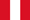 De nationale vlag van Peru.