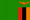 De nationale vlag van Zambia.
