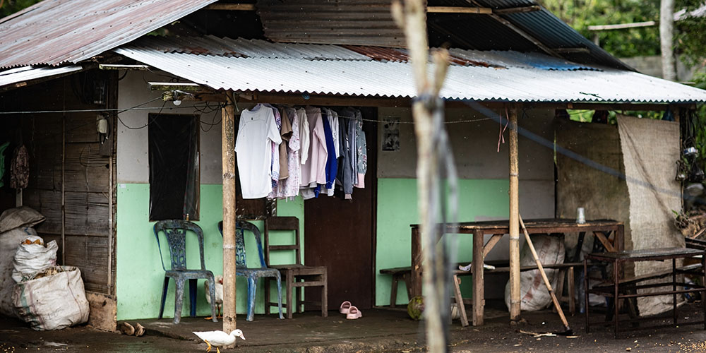 Een huis in Indonesië.